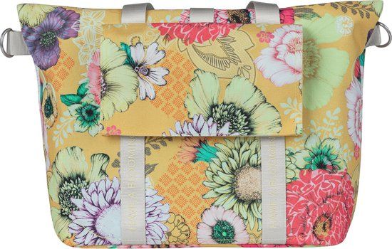 Basil Bloom Field Fietstas - 8L - Geel - Voor en Achter