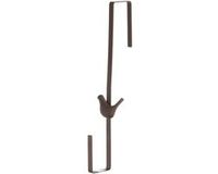 Esschert design Deurkranshanger - Vogel - Gietijzer - Zwart - L35 cm