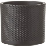 Mica Decorations Era Bloempot - H21,5 x Ø23 cm - Donkergrijs