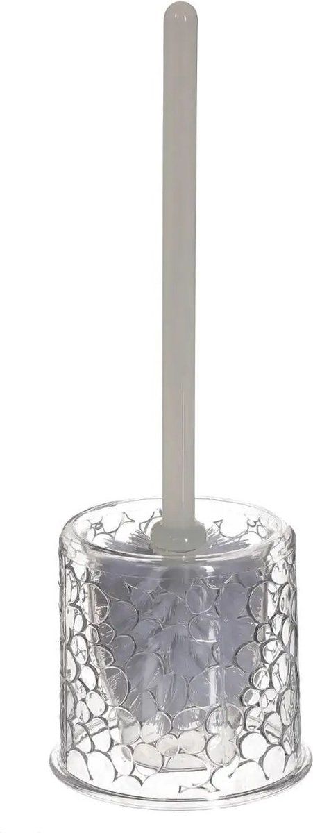 5five WC-borstel met houder kunststof 37 cm - transparant