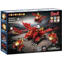 Robot de Construction 5-en-1 – LED Multicolores, Quadrupède Programmable, Télécommande & Application, 8-14 Ans