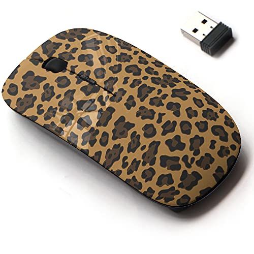 CJCBROES 2.4G draadloze muis met schattig patroonontwerp voor laptops en desktops - Animal Print Graphic