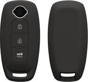 kwmobile autosleutel hoesje geschikt voor Nissan 3-Knoppen Ariya B6 B9 X-trail T33 Qashqai hoes - TPU autosleutel behuizing - Beschermende auto sleutel case - Sleuteletui in mat zwart