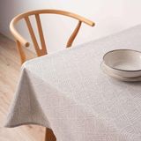 Belum 31990C tafelkleed met vlekafstotende jacquard, 155 x 155 cm, Alma-grijs