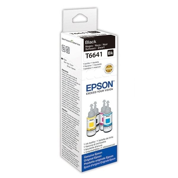 Epson 664 (T6641) inktfles zwart (origineel)