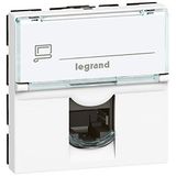 Legrand 076566 contactdoos categorie 6 stuks afgeschermd mozaïek, 2 modules, wit