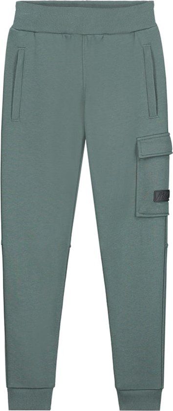 Malelions Cargo Sweatpants - Teal - Kids - Size 152 - 70% Cotton, 30% Polyester - Regular Waist - Casual