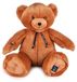 Maïlou Tradition, ours en peluche, 50 cm, couleur caramel