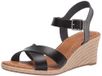 Amazon Essentials Dames espadrille wig sandaal, zwart, 35 EU