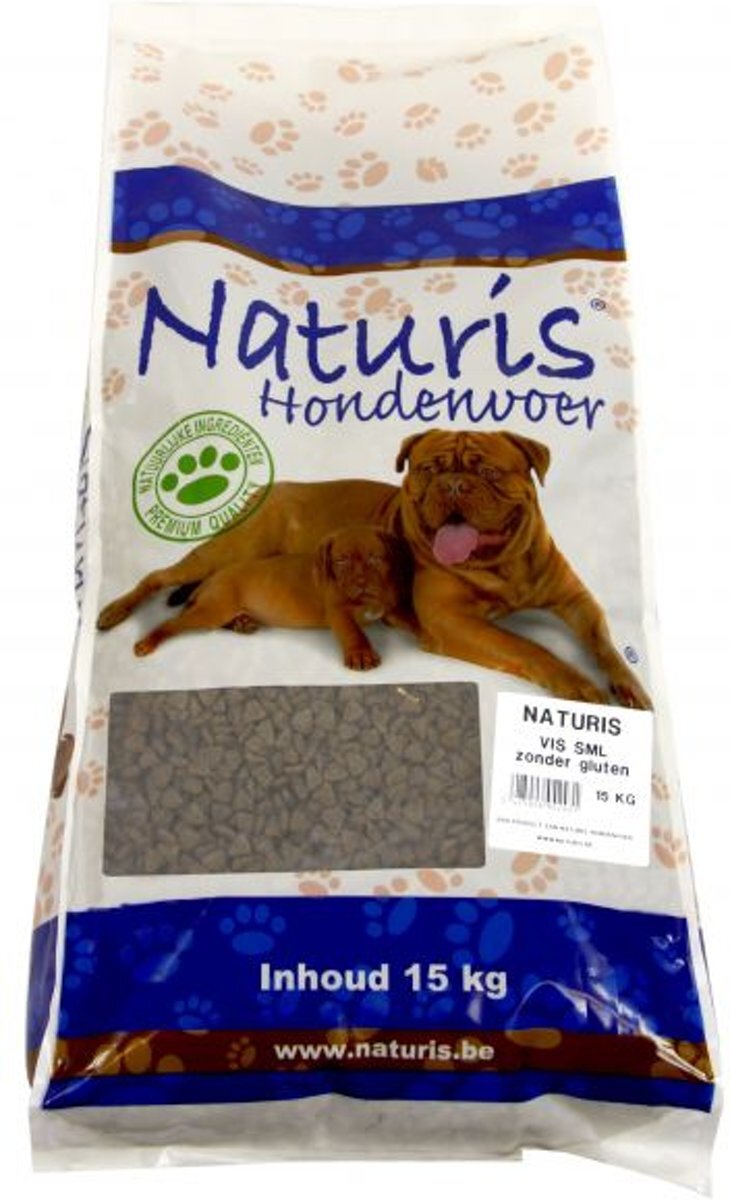 Naturis brok vis small / medium / large hondenvoer 15 kg