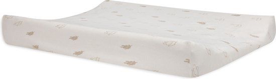 Jollein Aankleedkussenhoes Jersey 50x70cm - Happy Miffy Nougat - Katoen - Sand