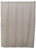 Tendance Douchegordijn Basic Elegance - met ringen - taupe - polyester - 180 x 200 cm - wasbaar