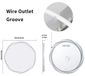 Miroir de salle de bain rond à LED - Miroir mural 60 cm - Miroir de maquillage rétroéclairé - Anti-buée - Dimmable 3000–6000K - Capteur tactile, IP44