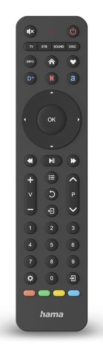 Hama Universele 4-in-1 Afstandsbediening - Zwart