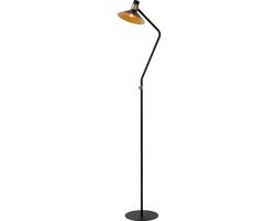 Lucide PEPIJN - Vloerlamp - Ø 23 cm - E14 - 3 StepDim - Zwart