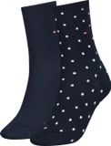 Tommy Hilfiger WOMEN SOCK DOT 2P Vrouwen Sokken Maat 35-38