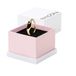 Pandora ME Halved signet 14k gold-plated ring with clear cubic zirconia and glittery black enamel