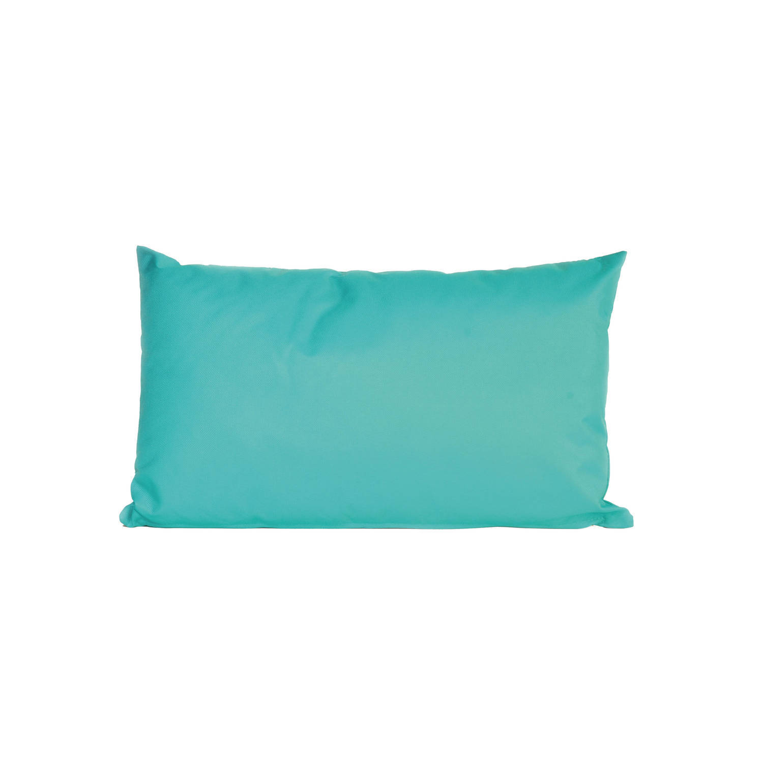 FMK2 Poolgear bank/sier kussens voor binnen en buiten in de kleur aqua blauw 30 x 50 cm - sierkussens