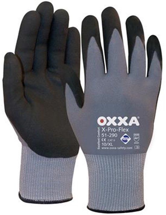 Oxxa 51-290 X-Pro-Flex Werkhandschoenen - Grijs - 10/XL