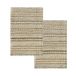 HAMID - Set van 2 Olivia wollen jute-tapijten, 40 x 60 cm