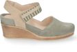 DUREA groenmulti plateau sandalen voor dames, maat 37.5