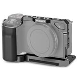 NEEWER ZV-E10 Cage camerakooi met siliconen handvat, 1/4 inch schroefdraad, 3/8 inch ARRI positioneringsgaten Arca type QR basis, Metal Video Rig, compatibel met SmallRig grips DJI RS Gimbal Sony