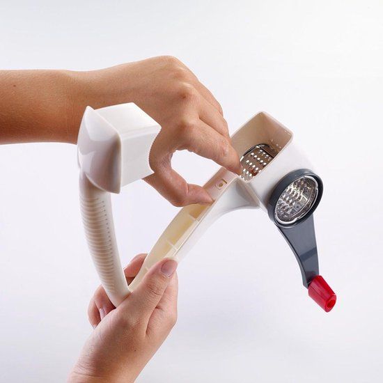 Westmark Trio Trommelrasp - Wit/Zilver - 3 Snijtrommels