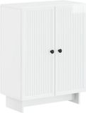 vidaXL Badkamer Opbergkast EDE Hoogglans Wit 59,5 x 31 x 80 cm