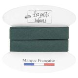 Les Petits Rubans 100% Katoenen Biaisband - 20 mm breed, 5 meter lang - Rand voor naaien, stoffering, kleding, dekens - Dennengroen