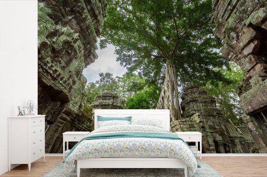 Nr1Wallpaper Fotobehang Overwoekerde Ta Prohm tempel - 525x350 cm - Vliesbehang