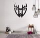 Homemania Wanddecoratie, hert, zwart, van staal, koudgewalst, kunst, huisdecoratie, voor woonkamer, kantoor, muur.