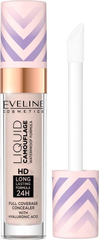 Eveline Cosmetics Liquid Camouflage Waterproof Concealer 02 Light Vanilla 7.5ml