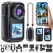 Caméra d'action 4K - Caméra de casque - Double écran - 360 degrés - Wi-Fi - Étanche jusqu'à 30 mètres