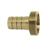Riegler 1/3 slangkoppeling G 1 1/2 x 32 mm, vlakdichtend, zonder band, lichte uitvoering, blank messing