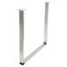 Wagner meubelpoot / tafelpoot / meubelvoet design U-frame - Ø 50 x 720 x 700 mm, binnendraad Ø 10 mm, incl. twee schroefplaat 90 x 90 mm, industrieel staal roestvrijstalen look - 12501201