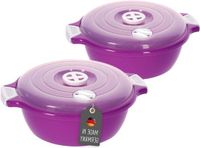 GreenPan set de cuisine 2 pièces avec valve vapeur - 20 litres - violet - 22 cm x 9 cm