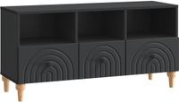 vidaXL TV-kast 102 x 34,5 x 50 cm Zwart Geconstrueerd hout
