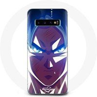 Maniacase Etui voor Samsung Galaxy S10 Dragon Ball Goku boos gezicht