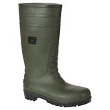 Portwest FW95 Totale Veiligheidslaars PVC-Nitril Waterdicht Stalen Neus Groen S5 Maat 44