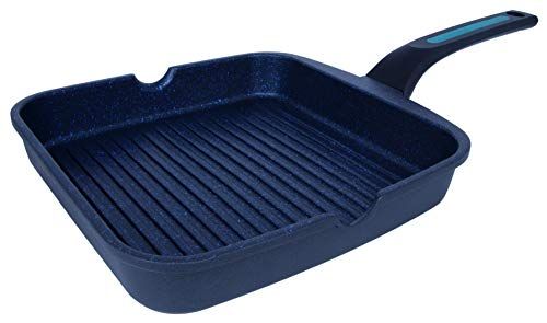 Arcos Serie Thera Antiaanbakgrill - 24 x 24 cm - Zwart/Blauw