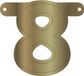 Folat Slingercijfer 8 Junior 12,5 X 11 Cm Karton Goud