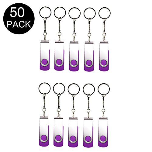 Meiyuexiang 128MB USB 2.0 Flash Drive - Purple - 50 Pack