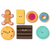 MOLTO - Set zintuiglijke koekjes voor baby's, speelgoedvoedsel, speelgoed voor vroege stimulatie met 7 koekjes in verschillende vormen, texturen en kleuren, +10 maanden.