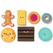 MOLTO - Set zintuiglijke koekjes voor baby's, speelgoedvoedsel, speelgoed voor vroege stimulatie met 7 koekjes in verschillende vormen, texturen en kleuren, +10 maanden.