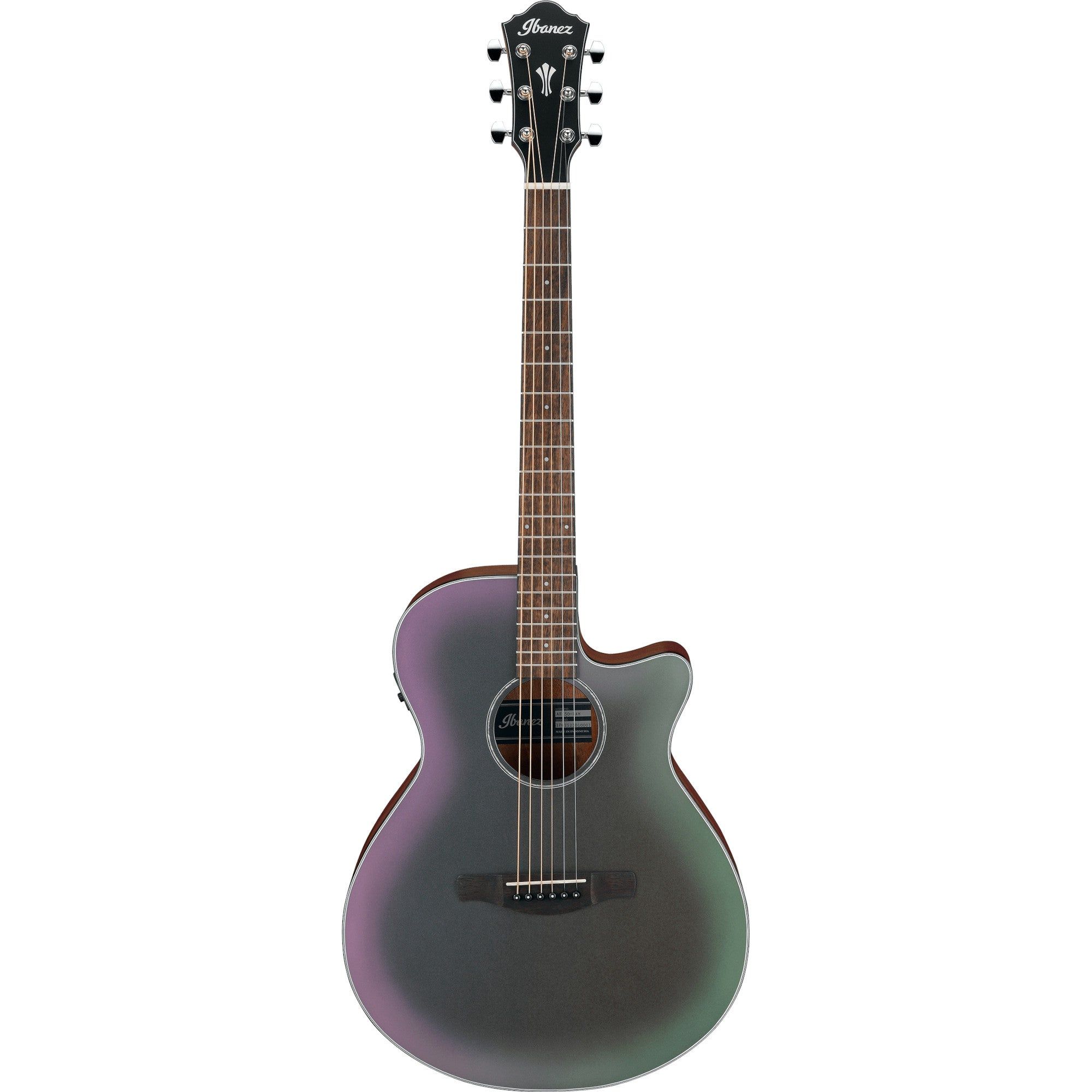 Ibanez AEG50-BAM Black Aurora Burst Matte - Elektrisch-akoestische westerngitaar