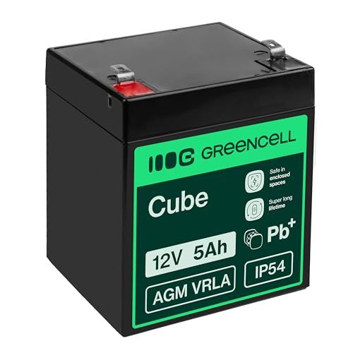 Green Cell AGM Accu 12V 5Ah Oplaadbare Loodaccu VRLA