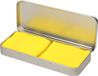 Merkloos / Sans marque Myrtle Beach 2x stuks neon gele sport zweetbandjes in metalen opslag/bewaar doosje