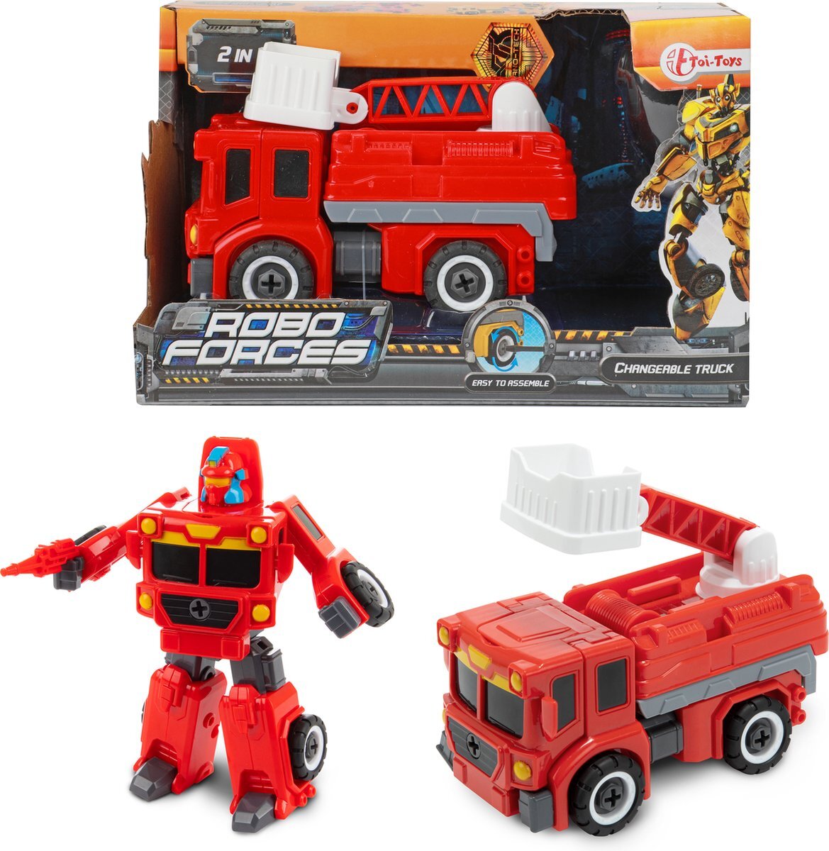 Toi Toys Roboforces Veranderrobot brandweerauto (30528C)