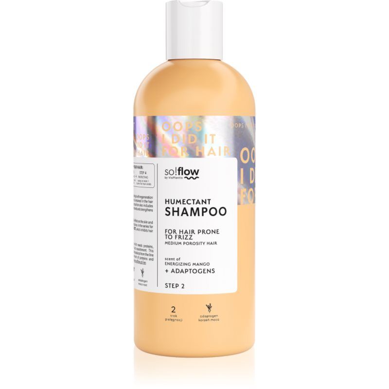 So!Flow Humectant Shampoo for Medium Porosity Frizzy Hair with Adaptogens 400ml