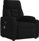 Fauteuil de massage tissu réglable noir